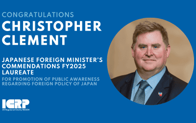 Celebrating Christopher Clement’s Recognition by the Ministry of Foreign Affairs of Japan